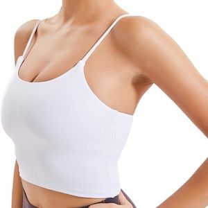 Lemedy White Crop Tank